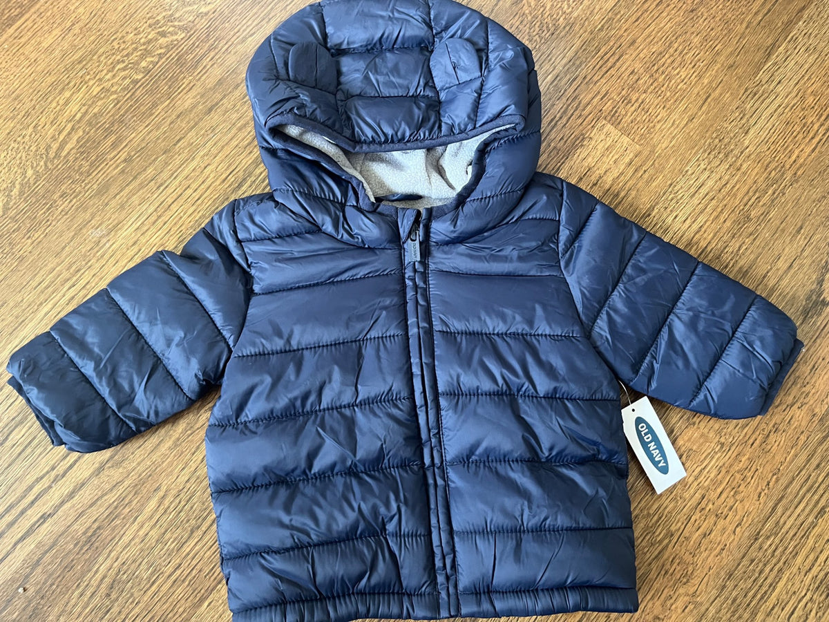NWT Old Navy Puffer Jacket 3-6M, Kids 6 Month (3-6M)