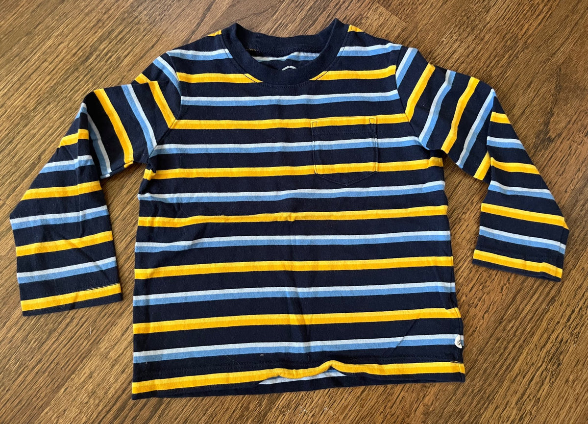 Baby Gap Yellow and Blue Striped Long Sleeve 18-24M EUC, Kids 24 Month (18-24M)