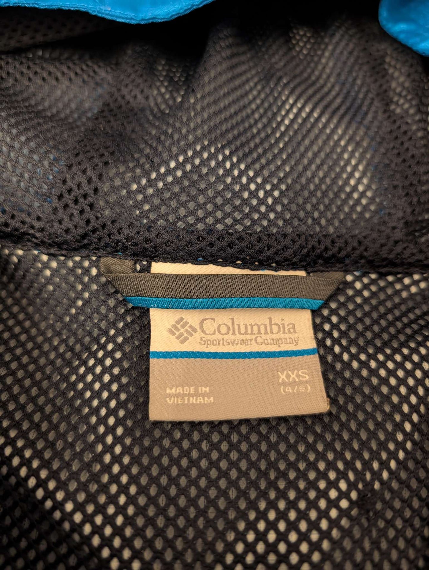 Columbia Boys Blue Rain Jacket - Size XS ( 4/5), Kids 5/5T (extra small)