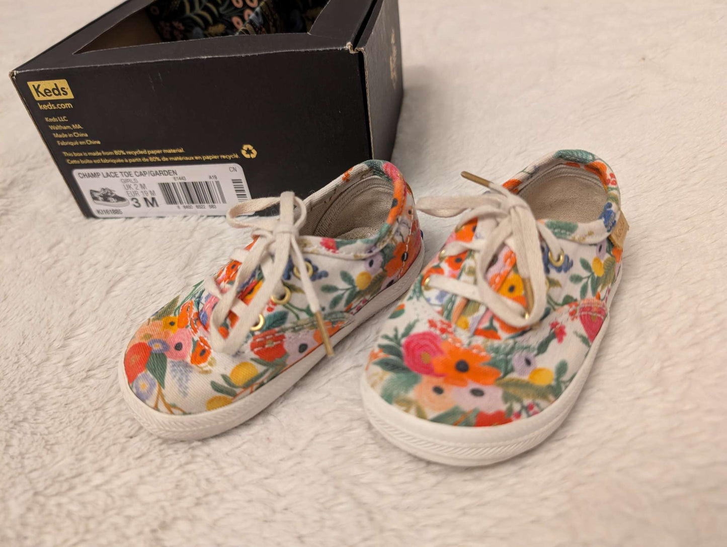 Rifle Paper Co. Keds - Size baby 3M. , Shoes 3 (Baby: 0-12 mth)