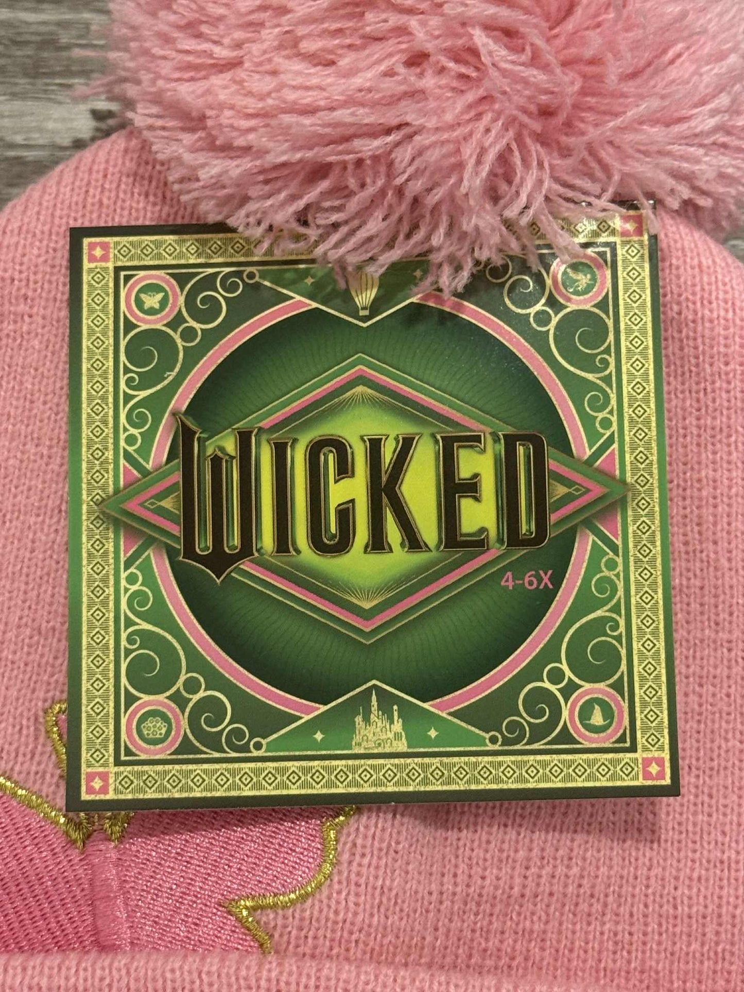 Wicked Pink Glinda Hat & Gloves Set. New. (A)