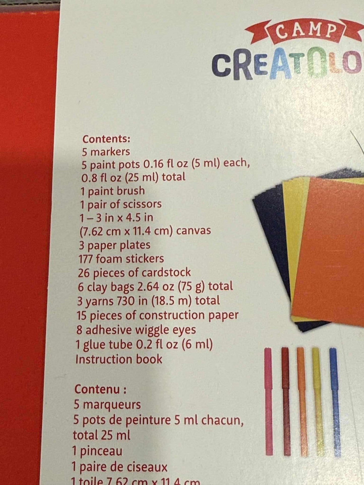 Camp Creatology Craft Activity Kit - New in Box