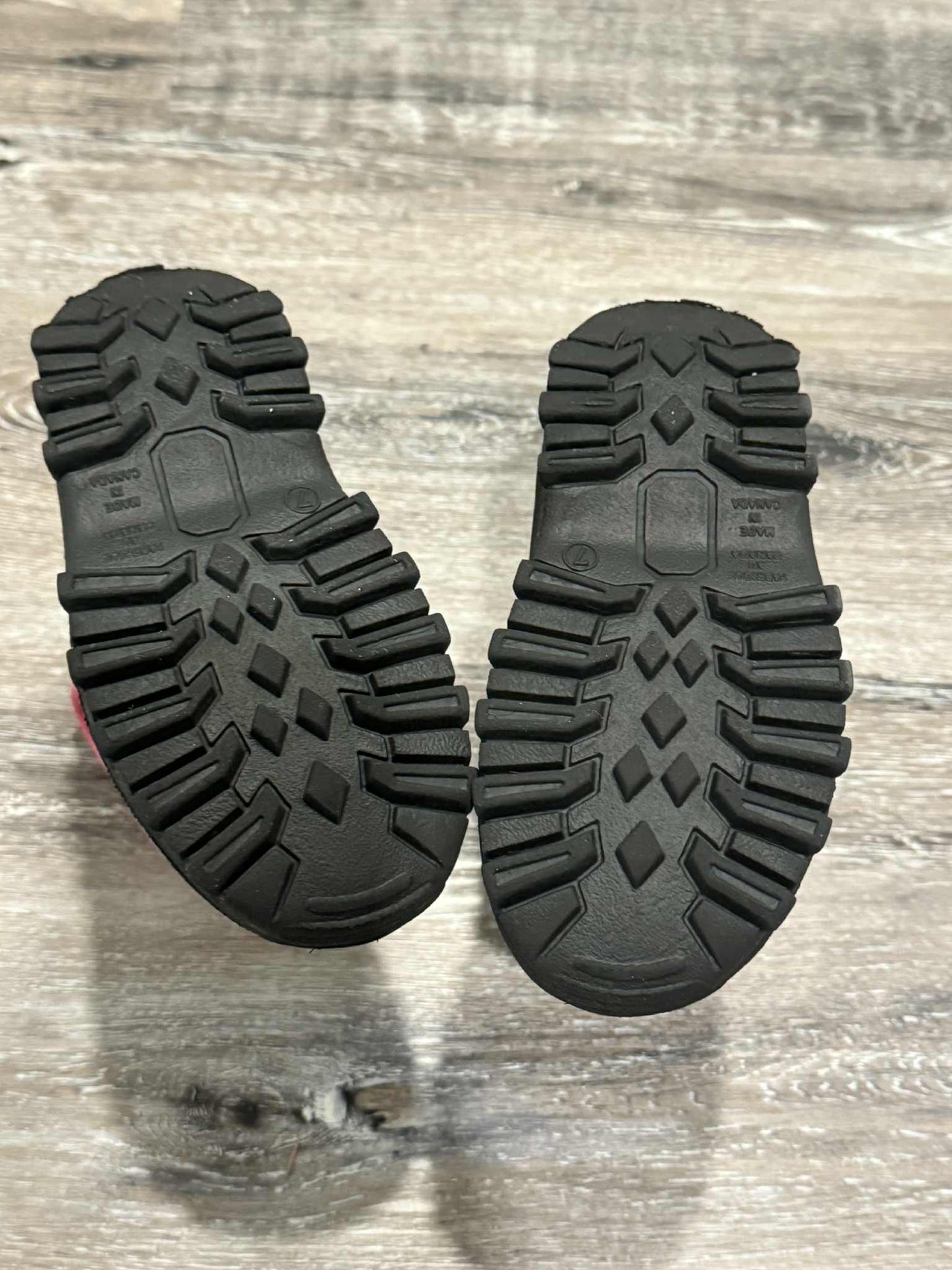Unicorn Winter Boots - Toddler size 7, black + pink, Shoes 7 (Walkers:12-24 mth)