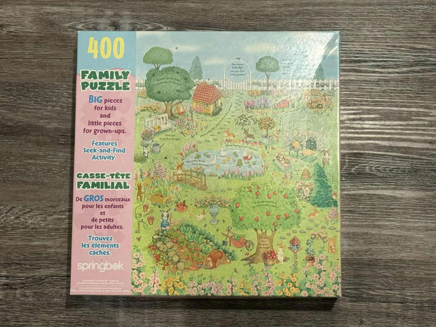 Family Puzzle (big pieces for kids, small for adults) 400 pcs