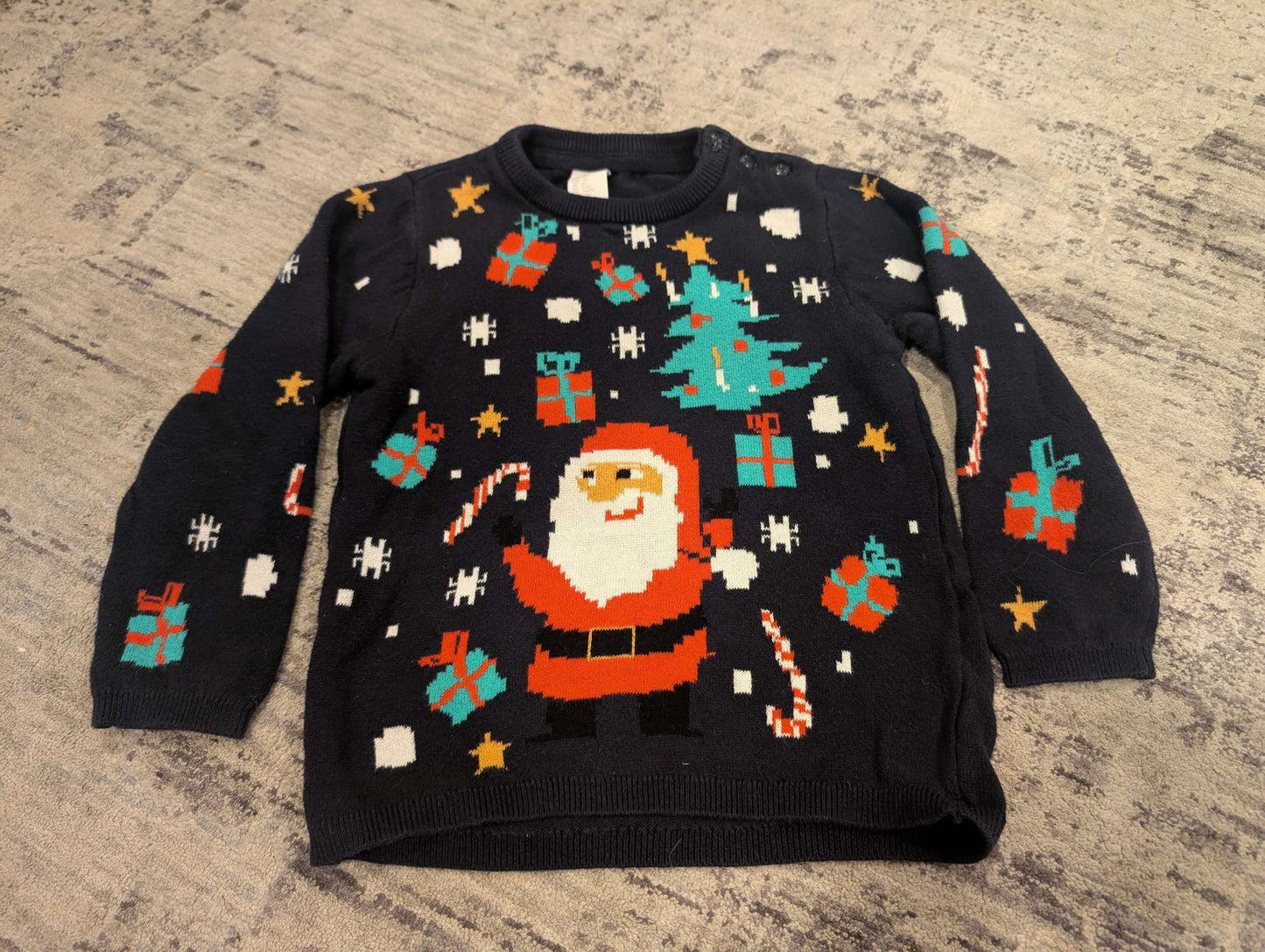 H&M Christmas Santa Sweater - 4T, Kids 4/4T