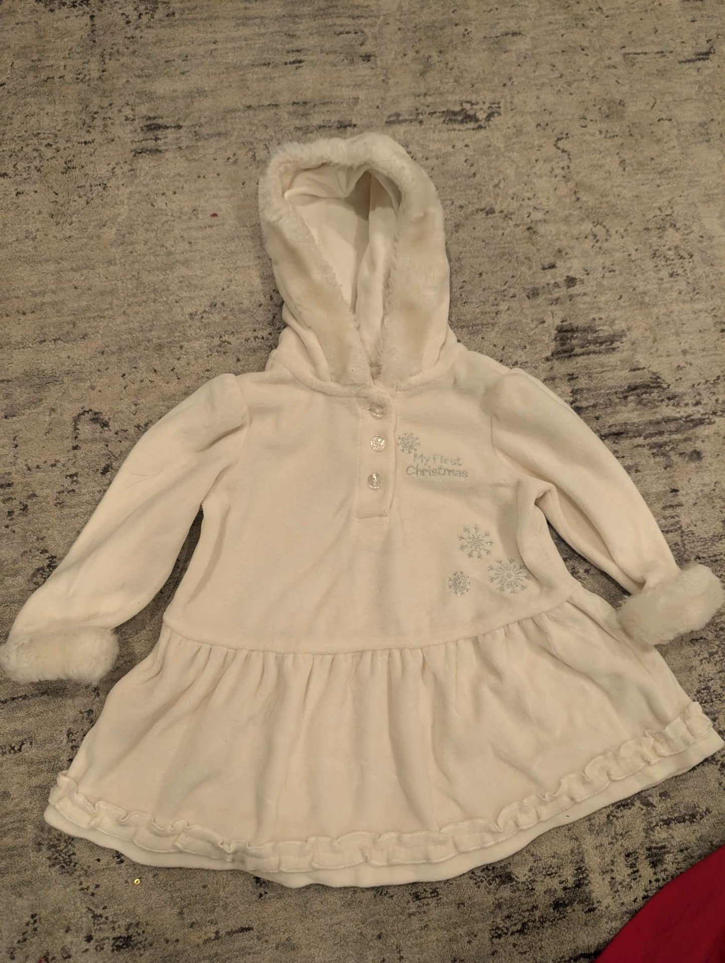 H&M Christmas Dress and White 'My First Christmas's hoodie. 6-9 months , Kids 9 Month (6-9M)
