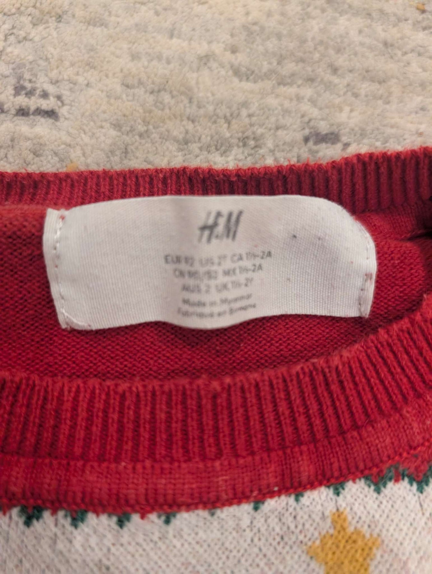 H&M 2T - Christmas Ho Ho Ho Penguin Sweater. , Kids 2T
