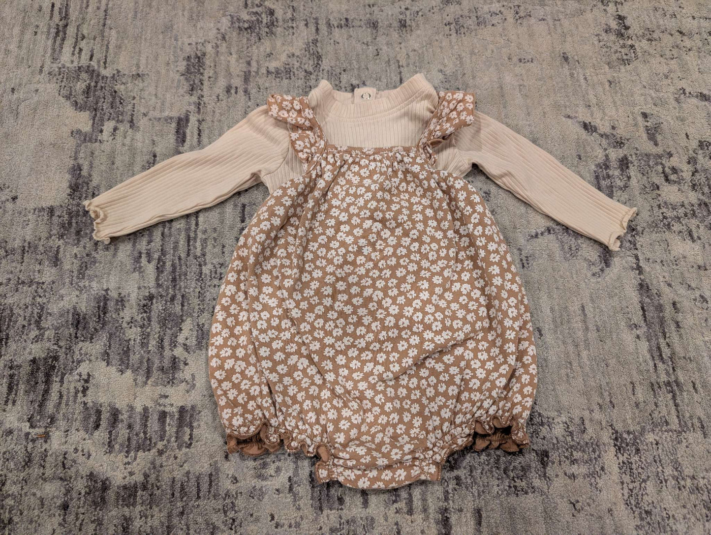 Rylee & Cru bubble romper bodysuit + Tu undershirt. 3-6 months , Kids 6 Month (3-6M)