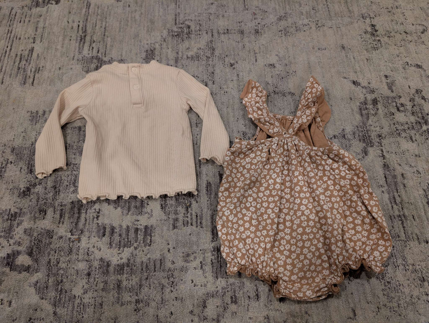 Rylee & Cru bubble romper bodysuit + Tu undershirt. 3-6 months , Kids 6 Month (3-6M)
