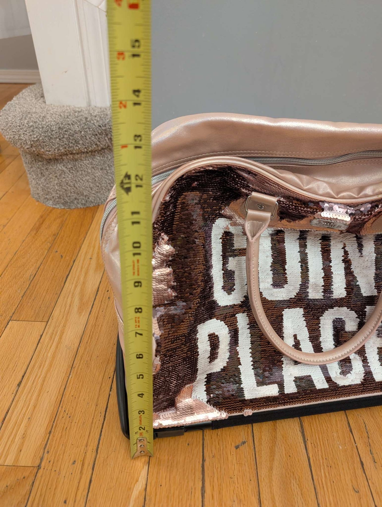 Justice Rolling Tote/Weekend/Duffle Bag 'Going Places'/'Vacay All day'