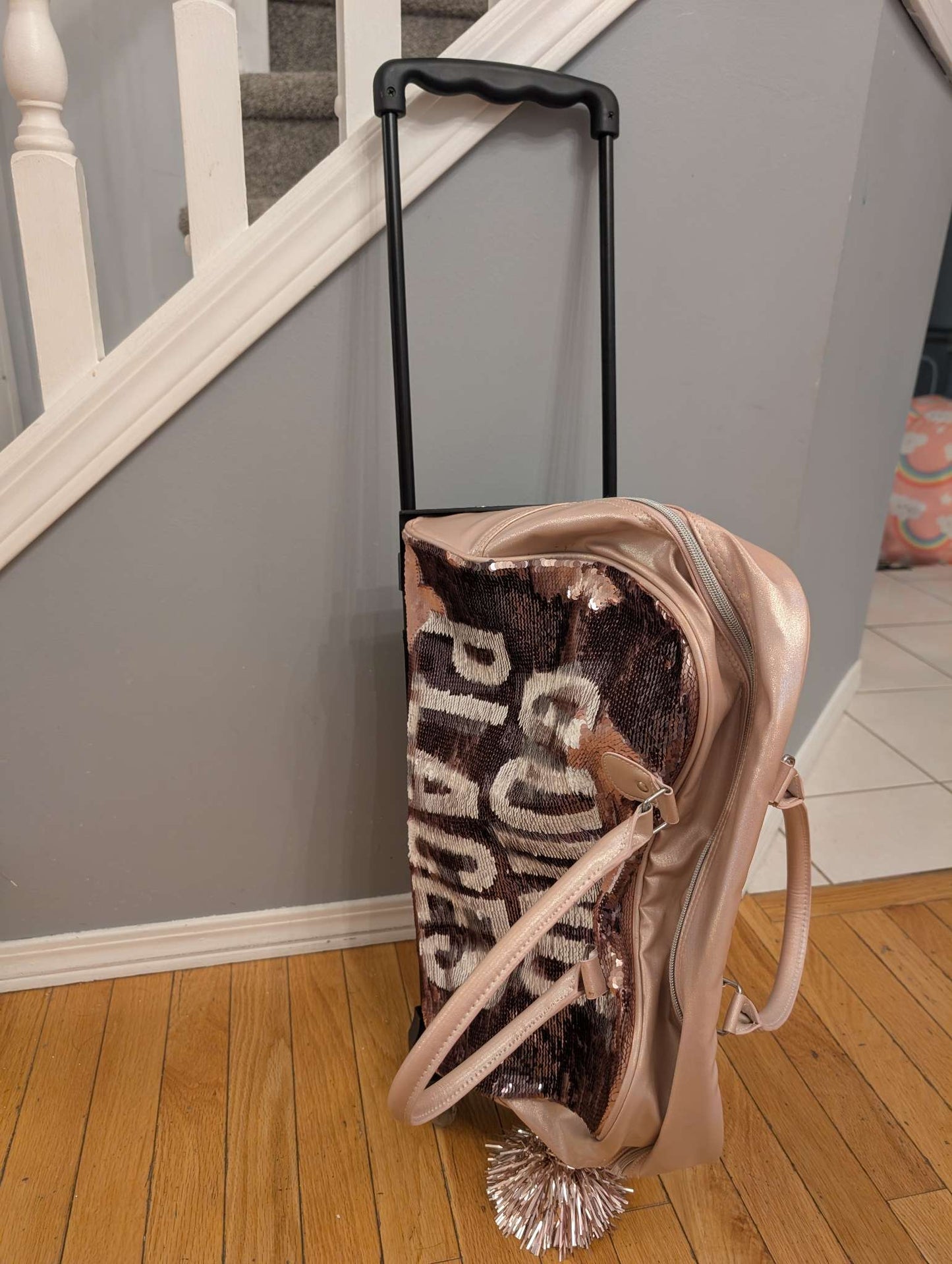 Justice Rolling Tote/Weekend/Duffle Bag 'Going Places'/'Vacay All day'
