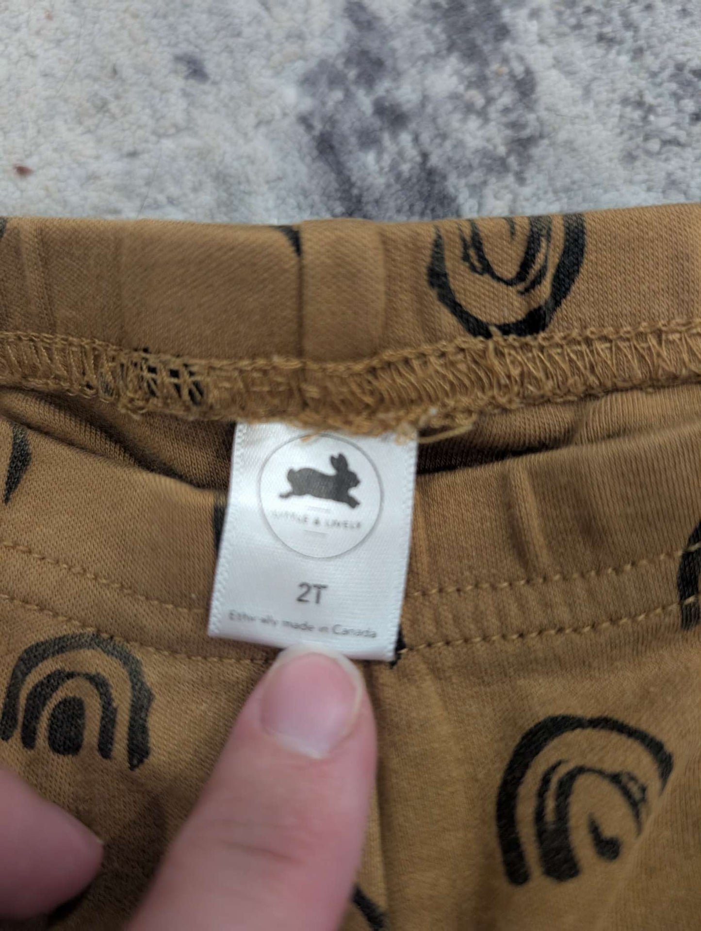 2T - Little & Lively Bamboo Rainbow Neutral Pants , Kids 2T
