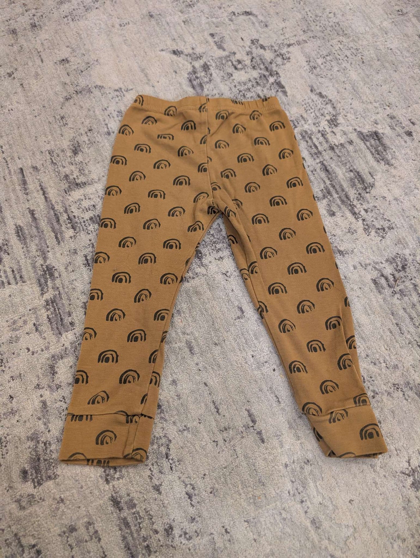 2T - Little & Lively Bamboo Rainbow Neutral Pants , Kids 2T