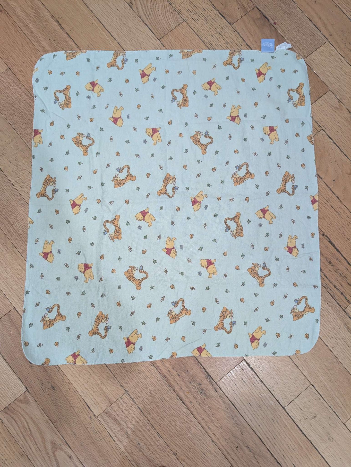 Vintage 90s bundle- Disney Classic Pooh Sleeper and Receiving Blanket, Kids Newborn