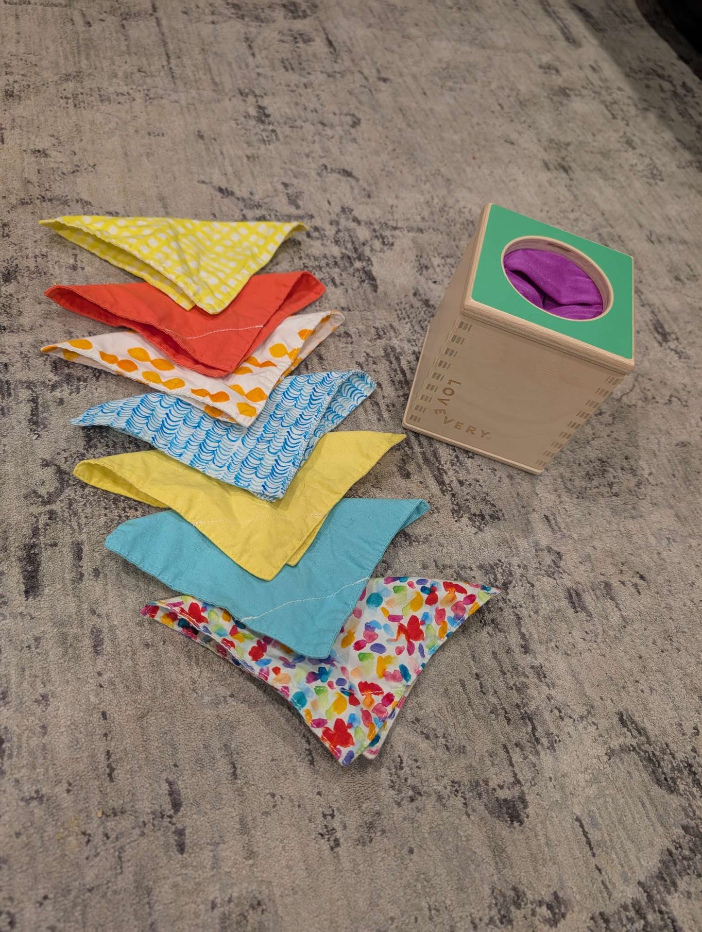 Lovevery - Spinning Rainbow, Magic Tissue Box & Tummy time Wobbler