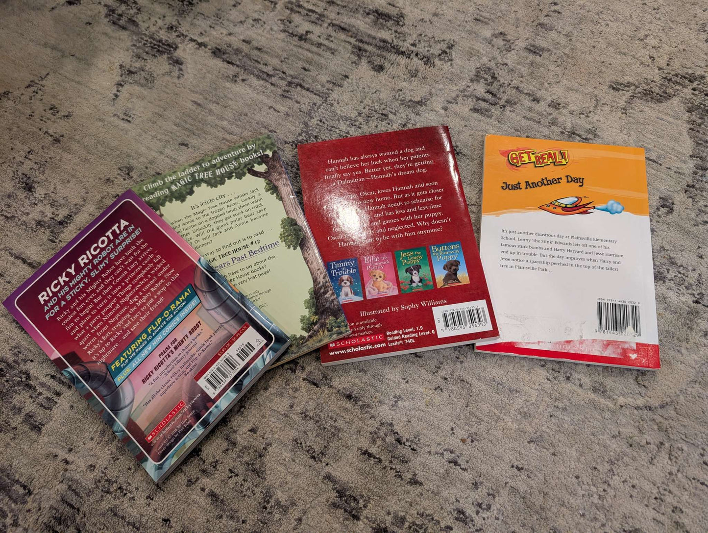 Bundle of 4 soft cover books