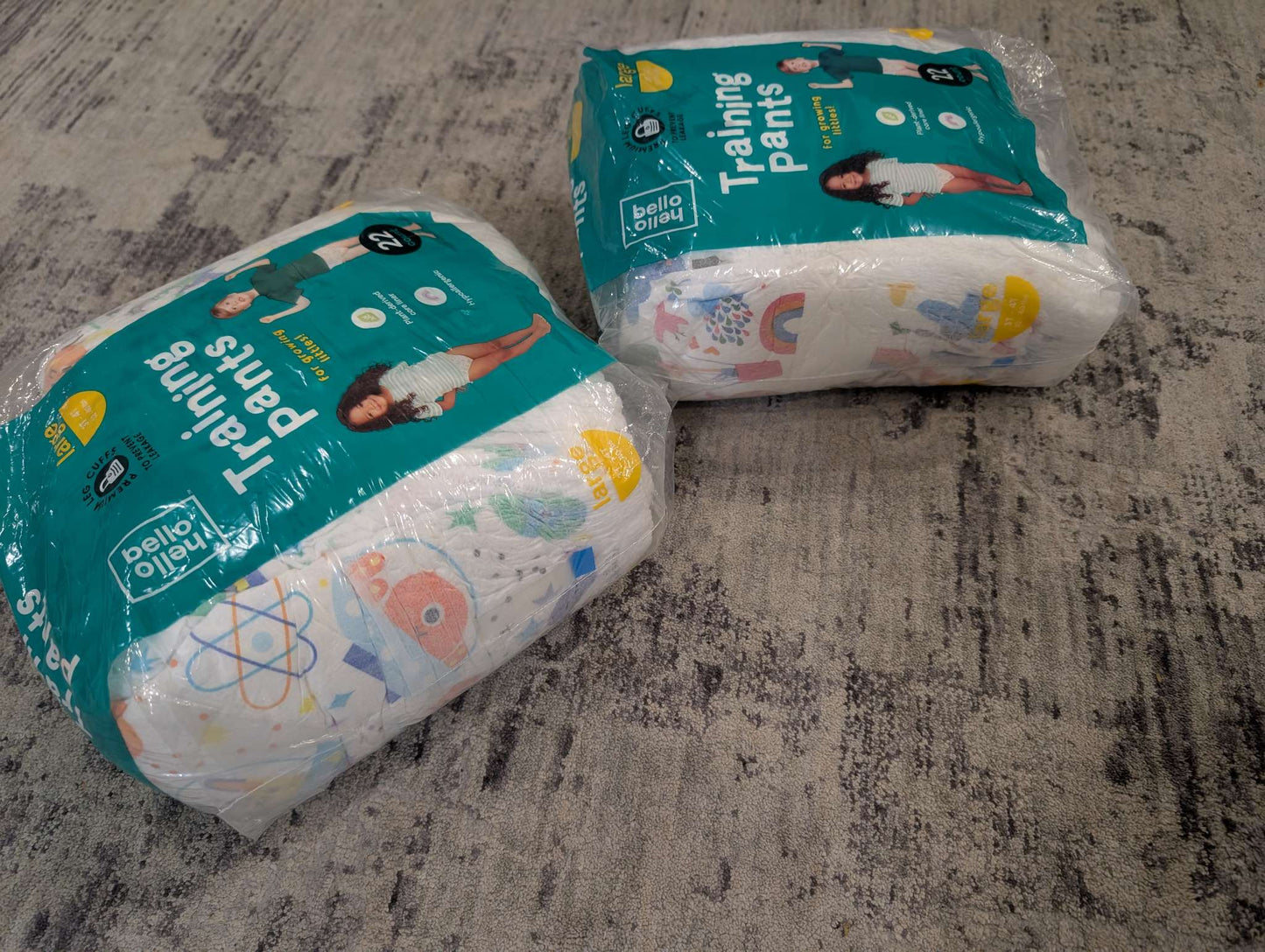 2 packets of Sealed Hello Bello Training Pants Pull Ups. Size 3T/4T. 44 in total
