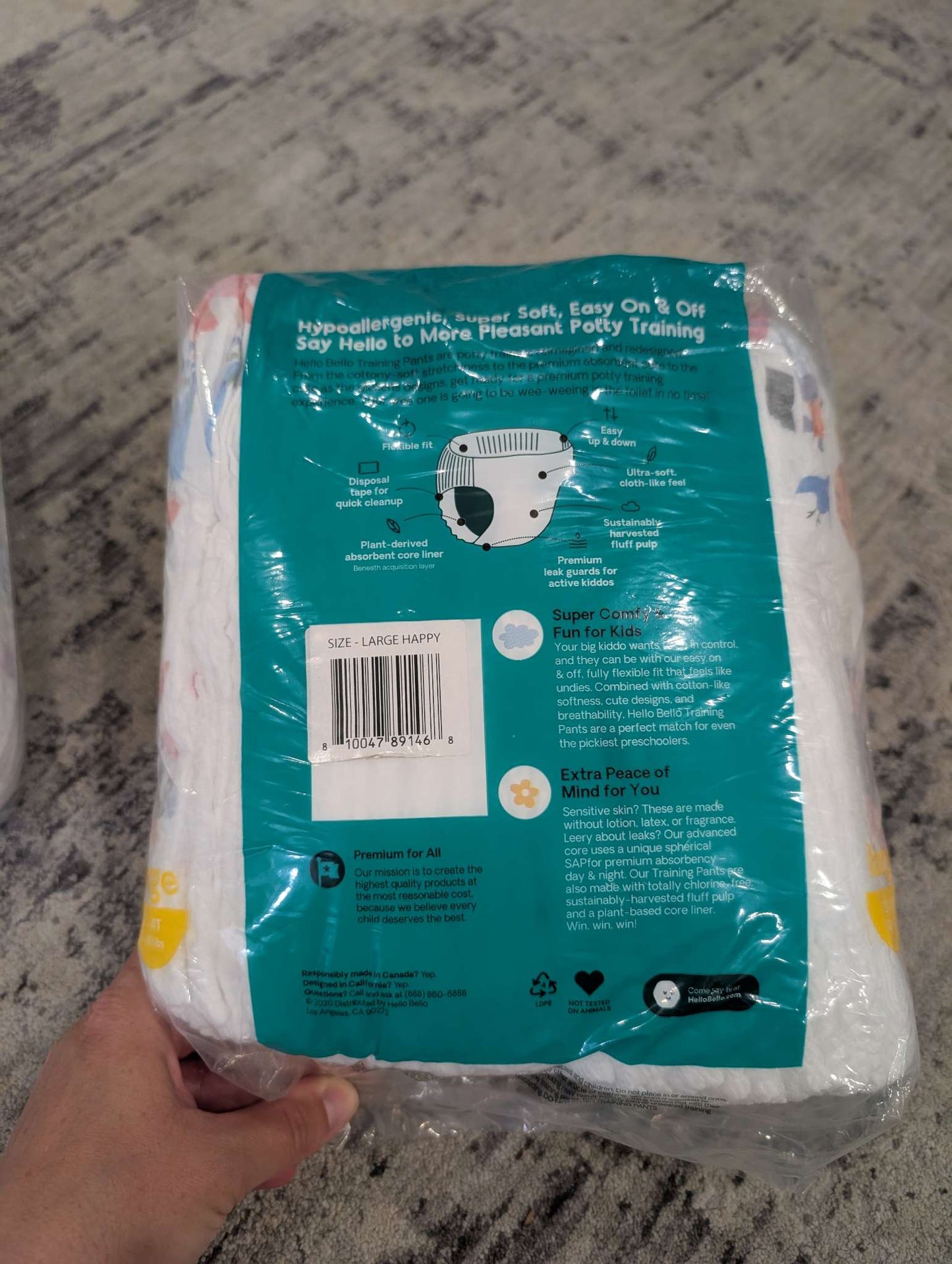 2 packets of Sealed Hello Bello Training Pants Pull Ups. Size 3T/4T. 44 in total