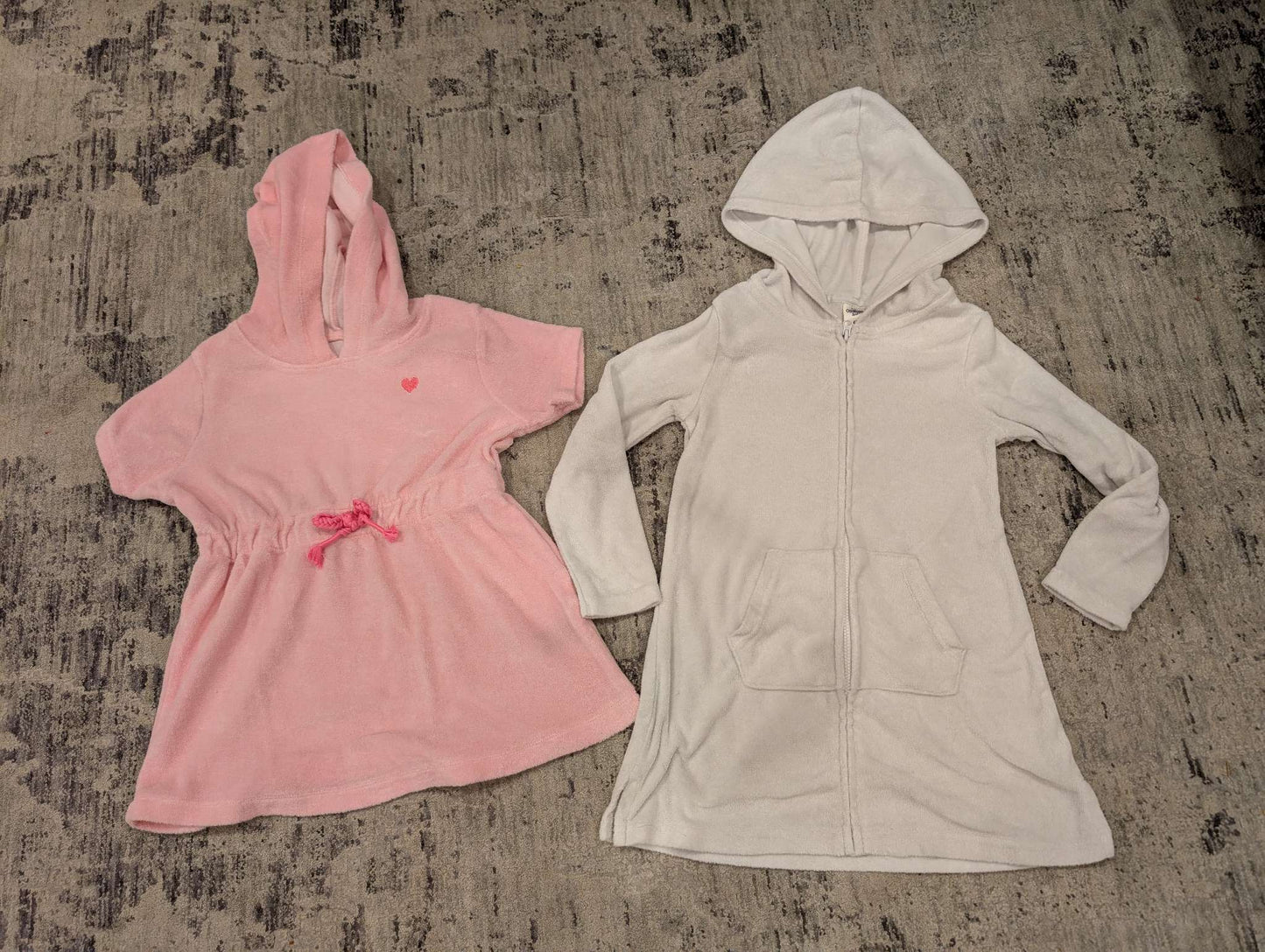 Bundle of 2 - Wearable Towelette Beach Coverups , Kids 4/4T