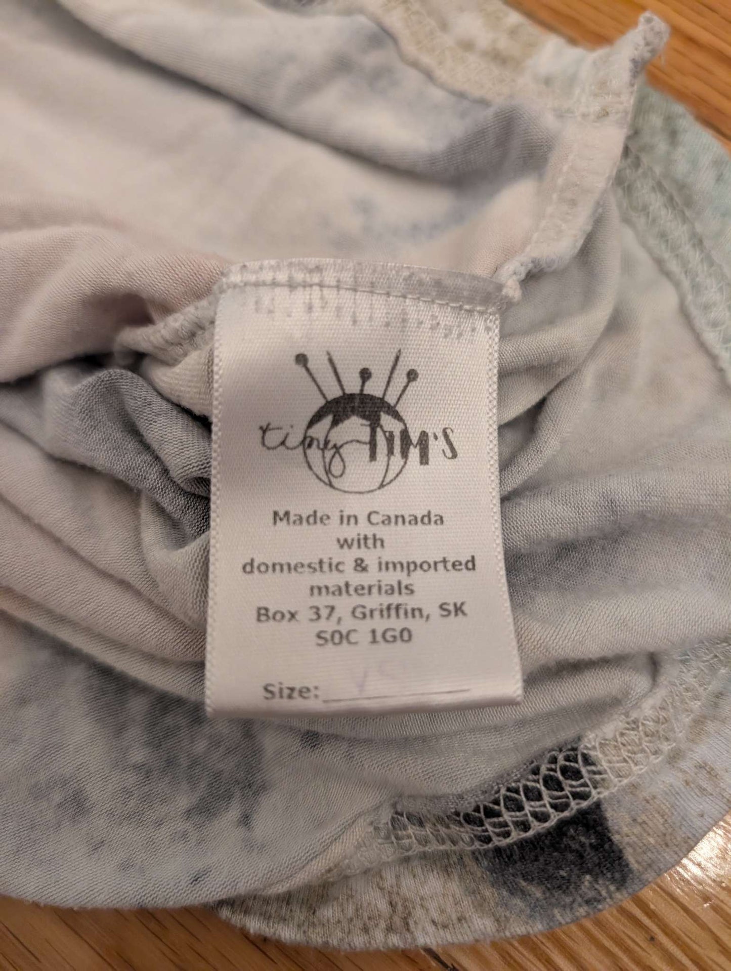 Tiny Tims Bamboo Nursing Tee with lift up panel. XS, Maternity XS (0-2)
