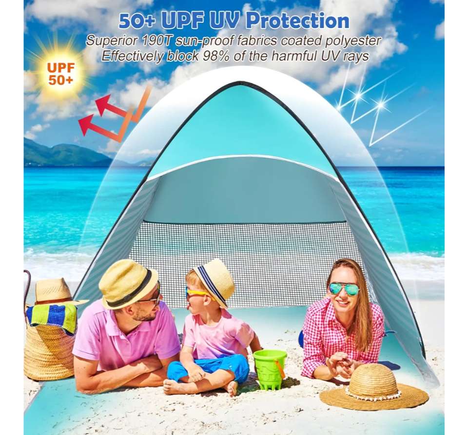 Pop up beach tent - Brand New. MSRP $50