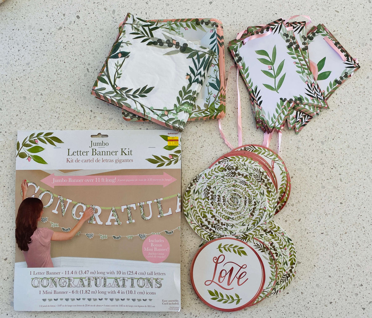Floral Baby shower/ sip & see decorations