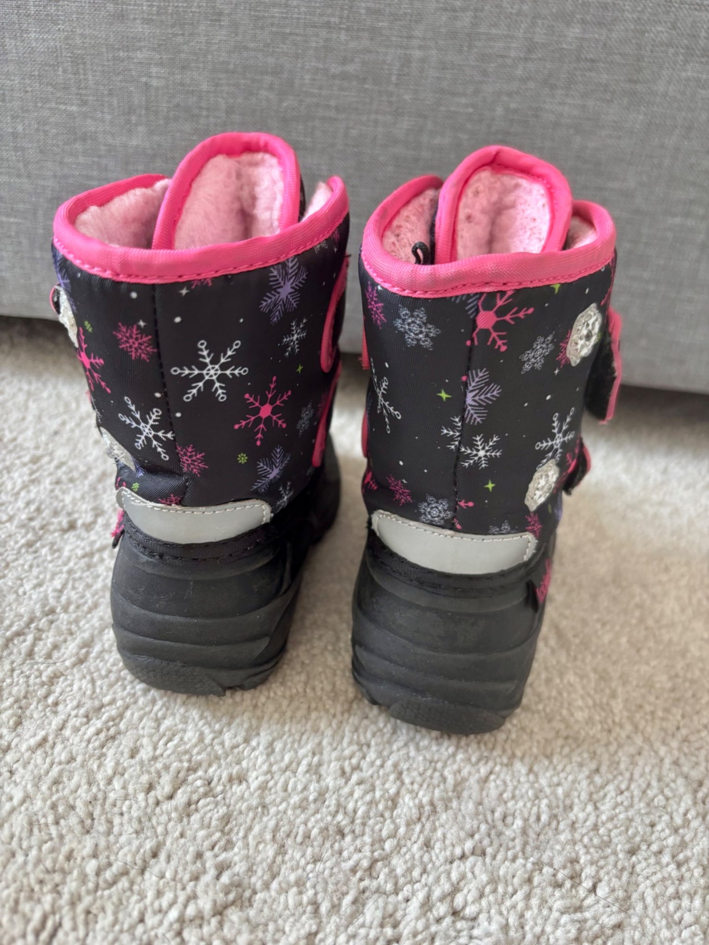 Pink Snow Boots, size 6, Shoes 6 (Walkers:12-24 mth)