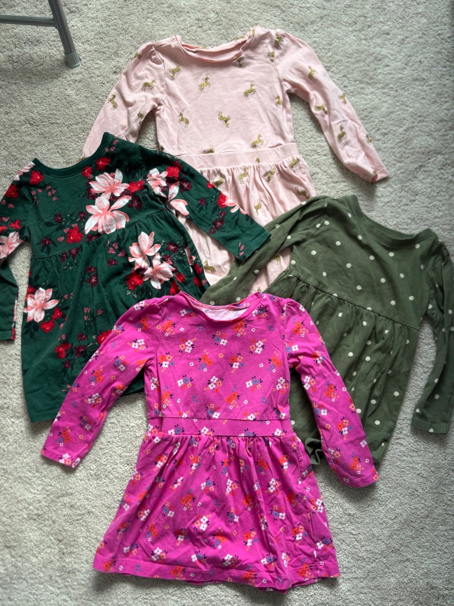 Longsleeve Dress Bundle, 2T, Carters/Old Navy, Kids 2T