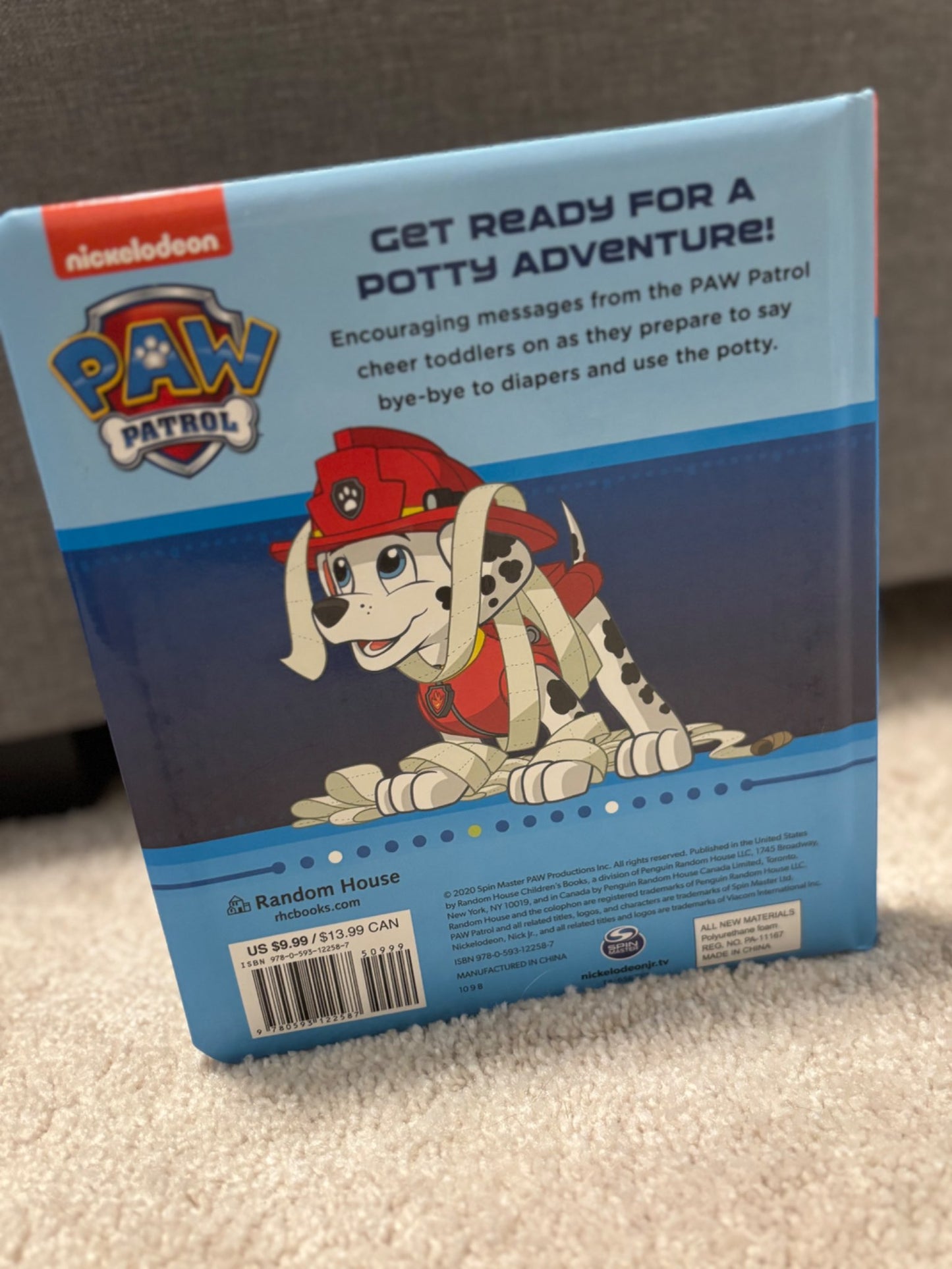 Paw Patrol Potty Book