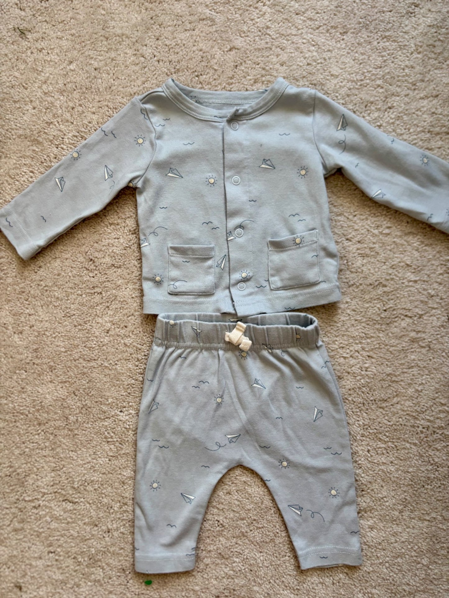 2 Piece Outfits Bundle, Mickey Mouse, Sailboats, 3m, Kids 3 Month (0-3M)