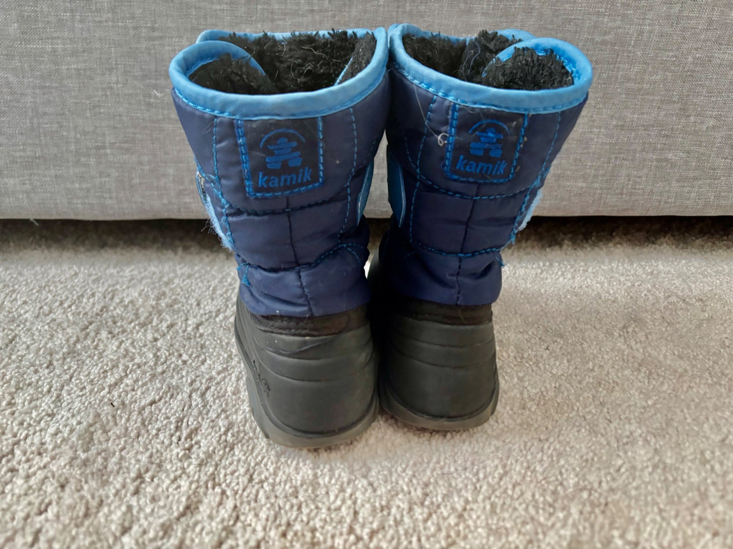 Kamik Toddler Winter Boots, Size 7, Blue, Shoes 7 (Walkers:12-24 mth)