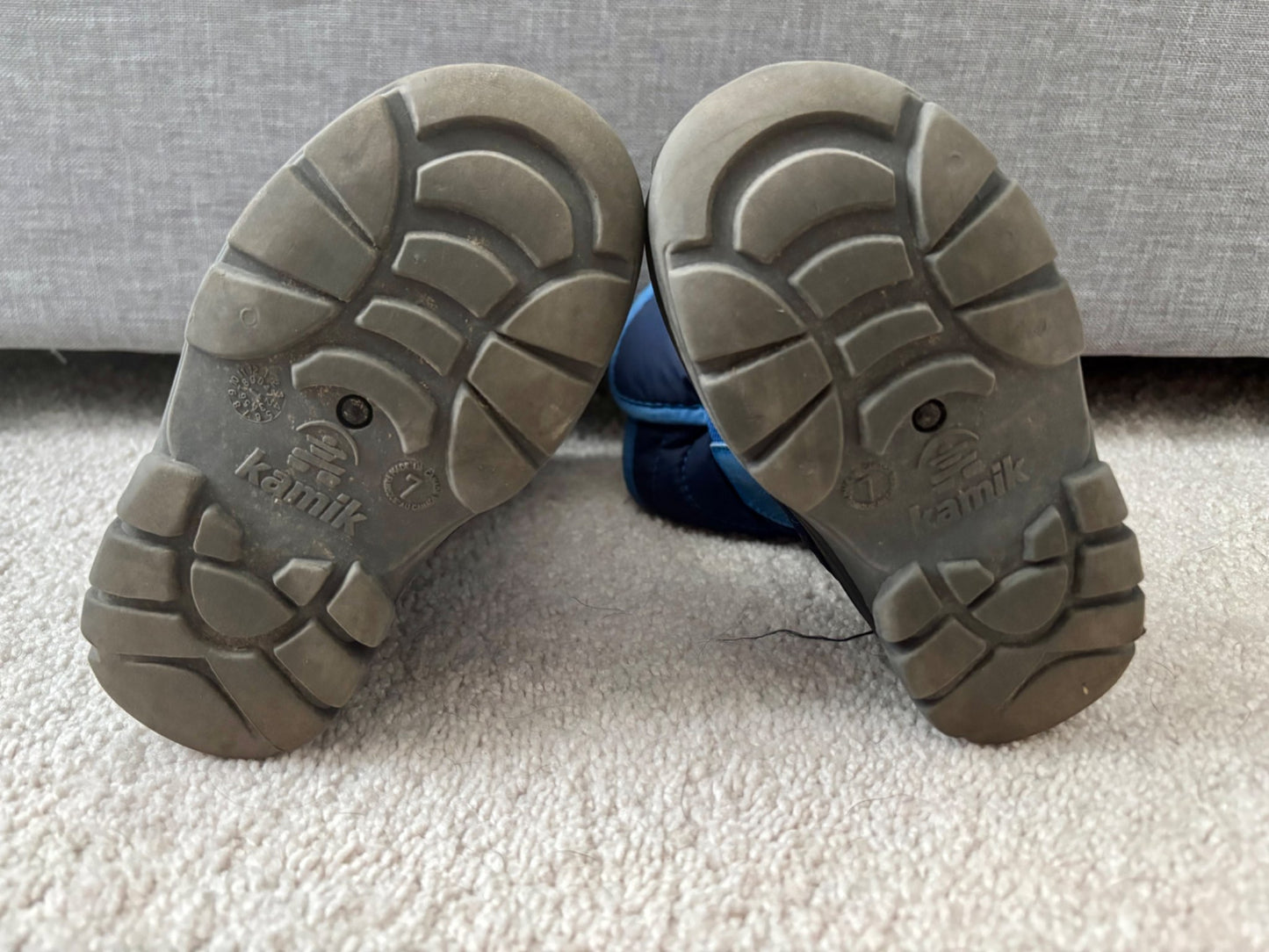 Kamik Toddler Winter Boots, Size 7, Blue, Shoes 7 (Walkers:12-24 mth)
