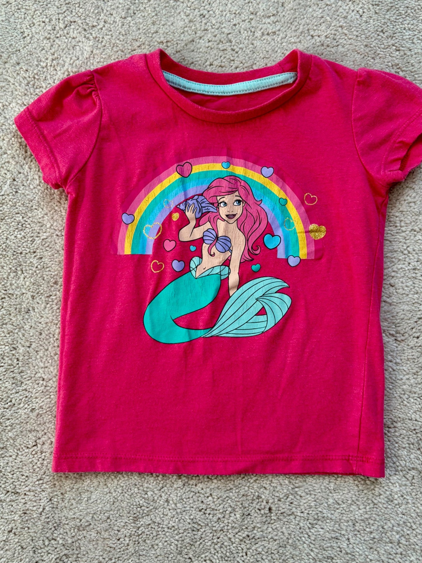 Toddler Girls Pink/Purple Graphic T-shirt bundle, 3T, Kids 3T