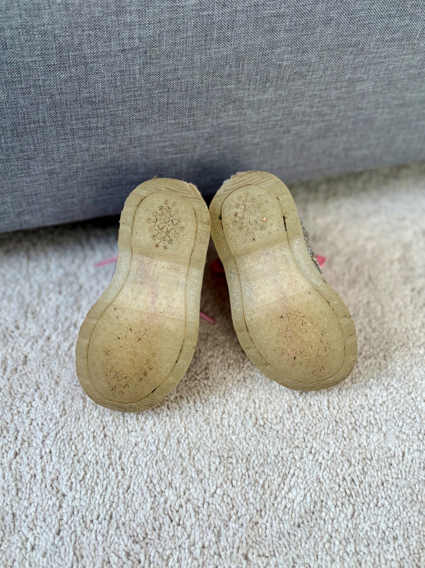 Toddler Girls Glitter Boots, Pink + Sparkles, Size 6, Shoes 6 (Walkers:12-24 mth)