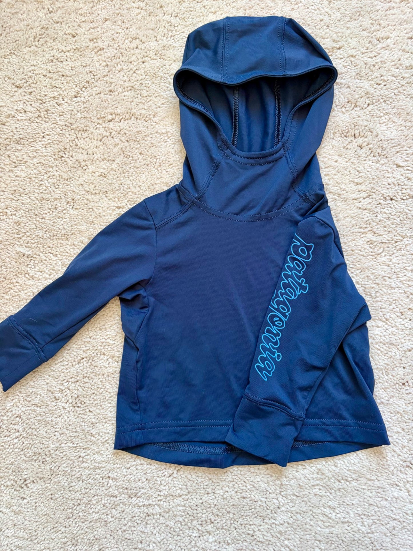 Patagonia Silkweight Rash Guard, 3-6m, Navy, MSRP $55!, Kids 6 Month (3-6M)