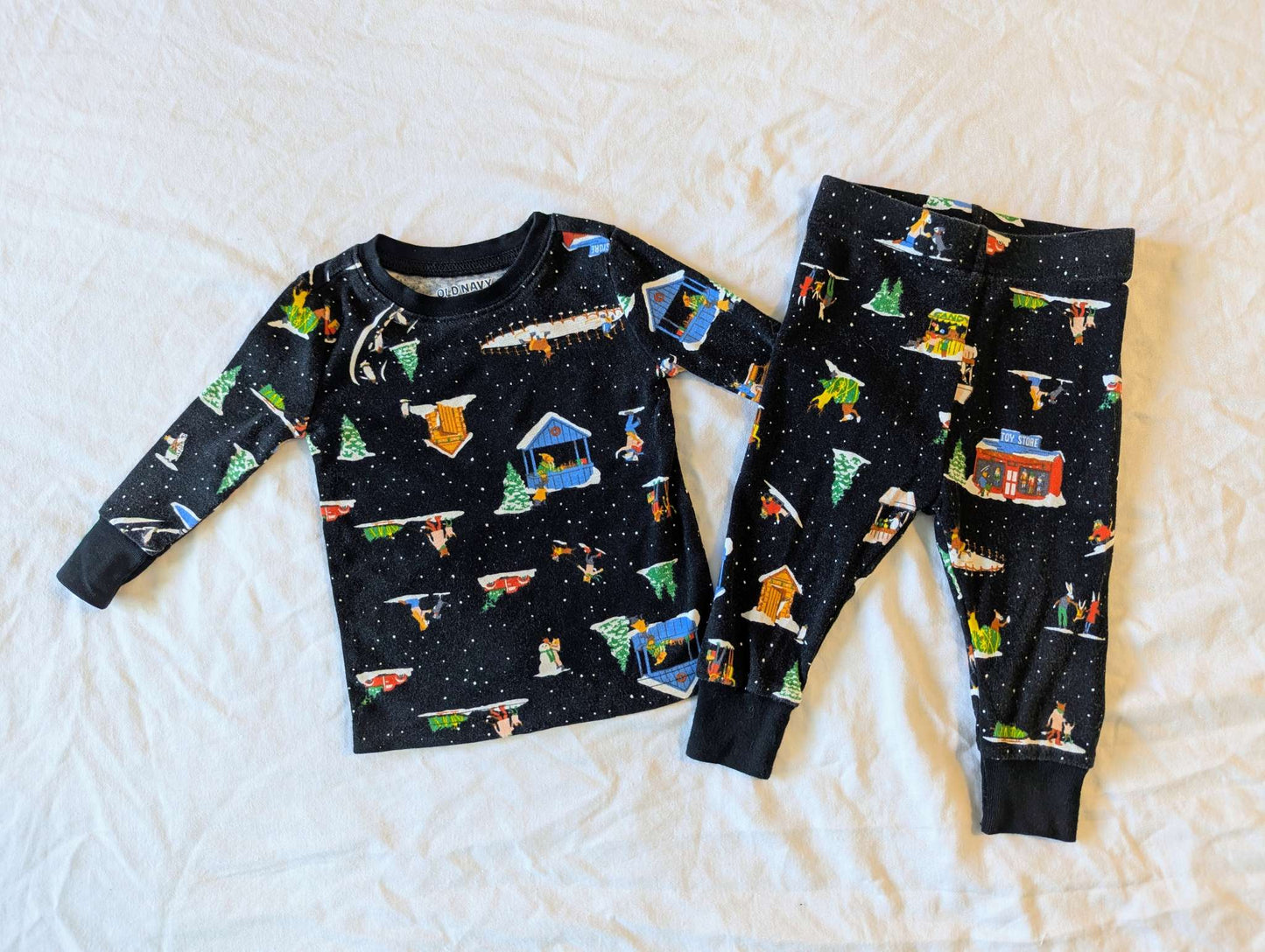 12 Month Old Navy Christmas Activities Pajamas, Kids 12 Month (9-12M)