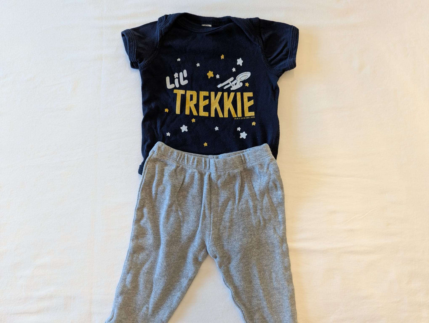 3-6 Month “Lil’ Trekkie” Outfit, Kids 6 Month (3-6M)