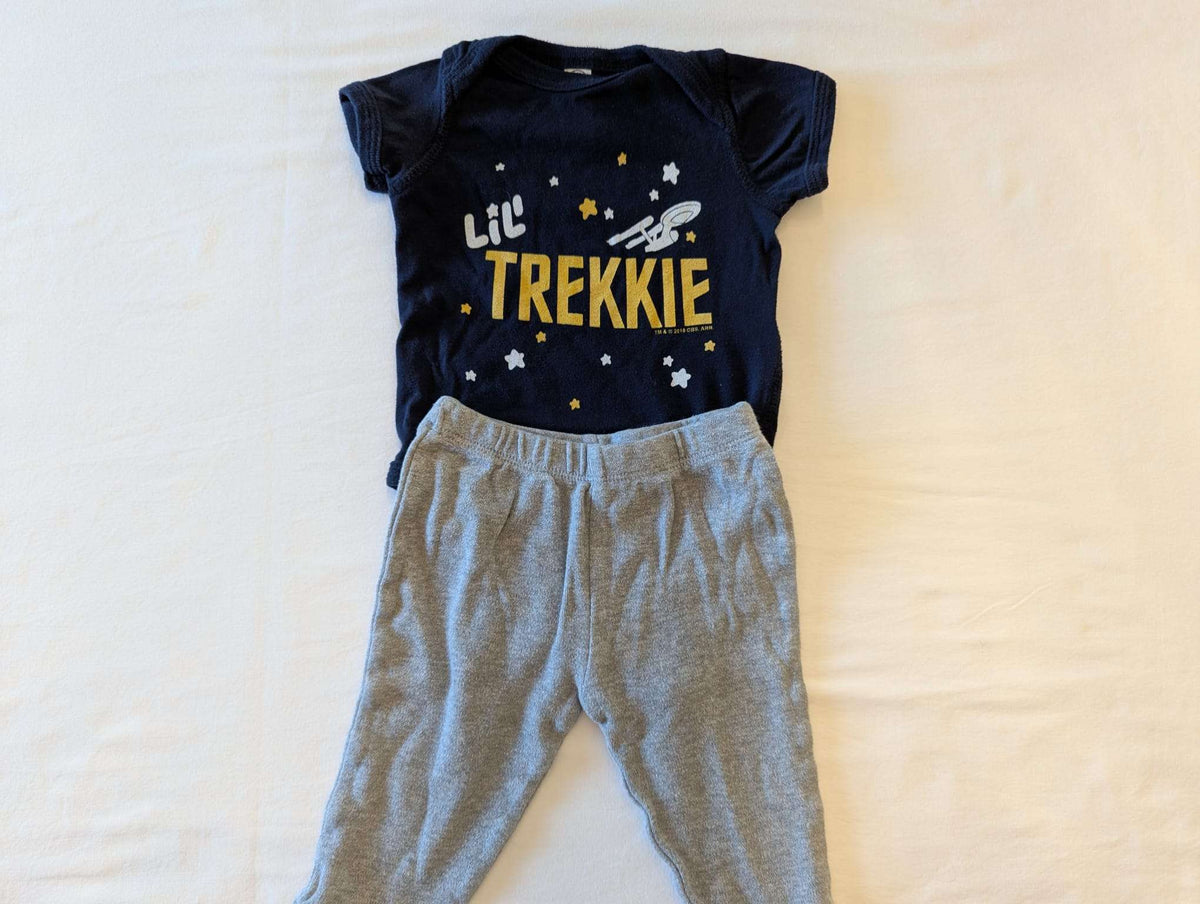 3-6 Month “Lil’ Trekkie” Outfit, Kids 6 Month (3-6M)