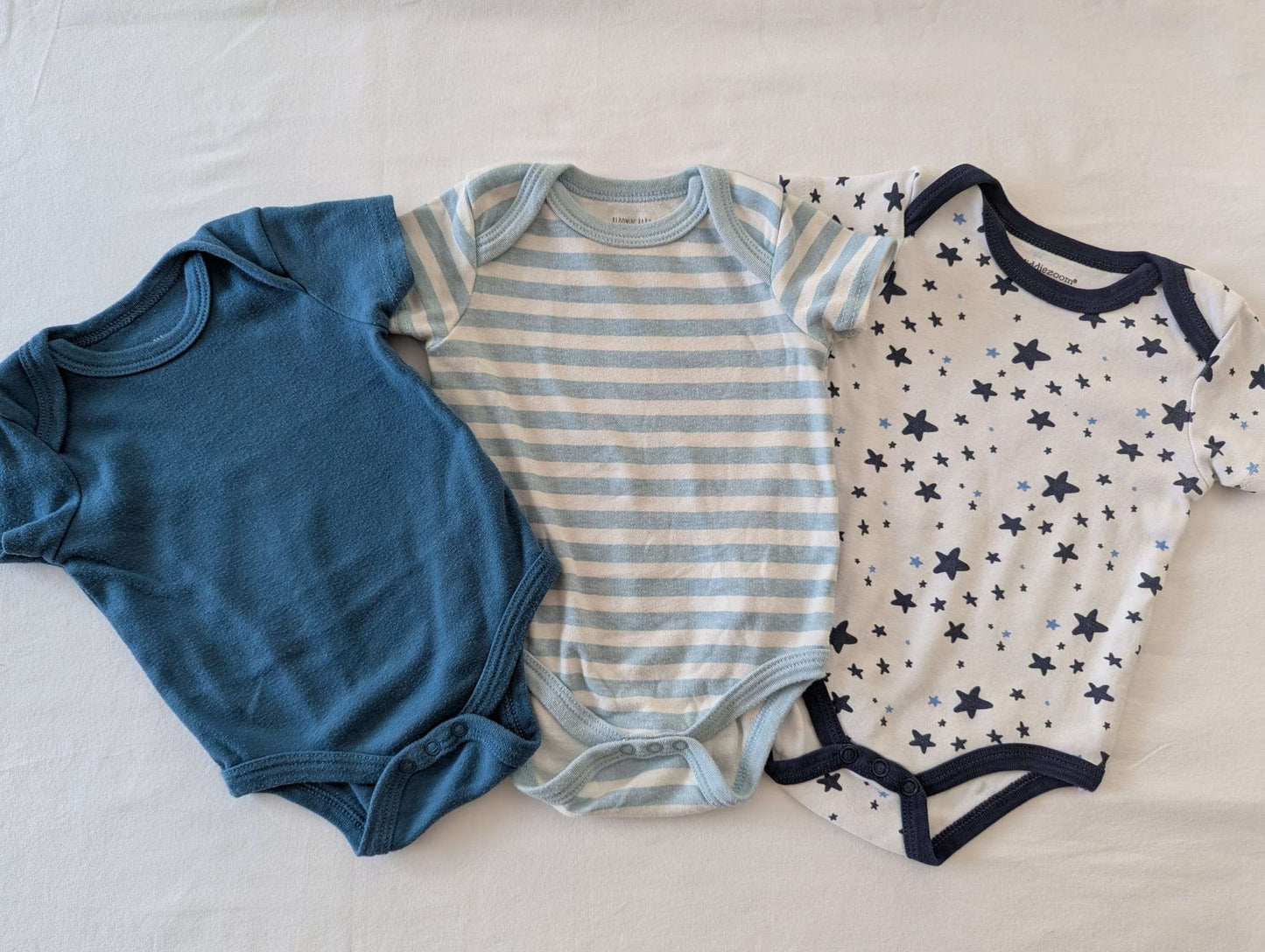 6-9 Month Stars and Stripes Onesie Bundle (3 pcs), Kids 9 Month (6-9M)