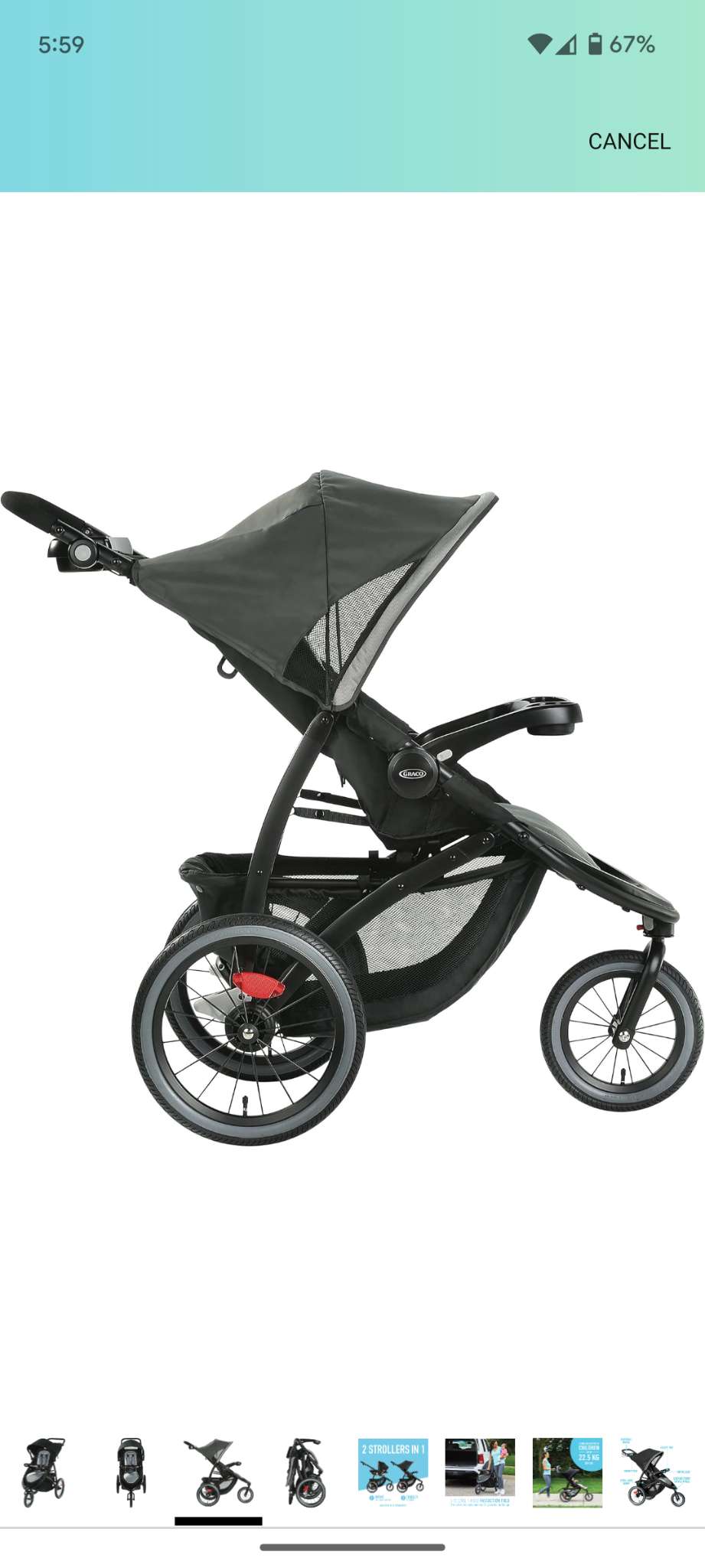 New in Box! - Graco FastAction Jogger LX Stroller – Drive: MSRP $449.97 CAD