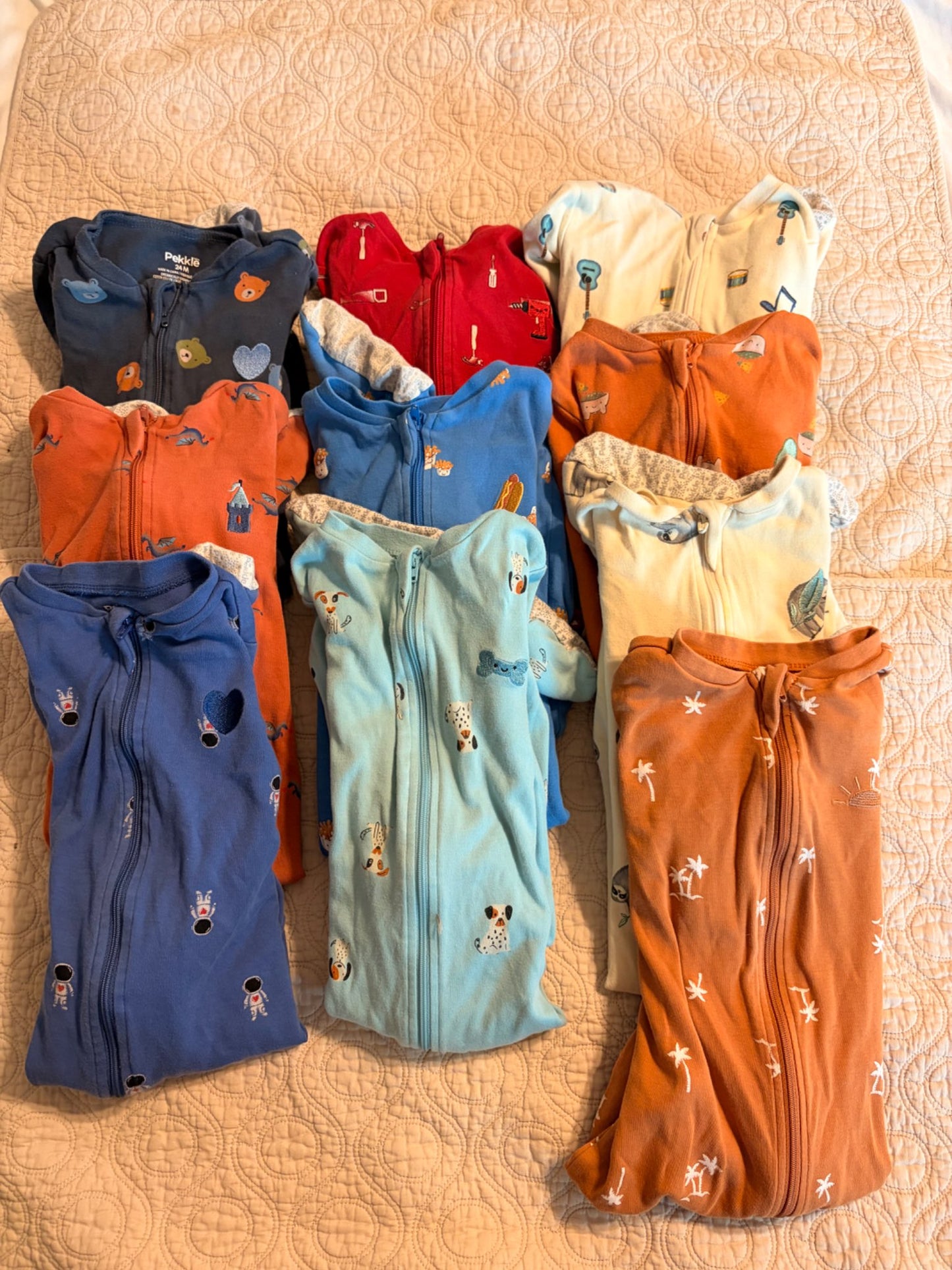 24 month Pekkle Sleepers. - 10 pieces , Kids 2T