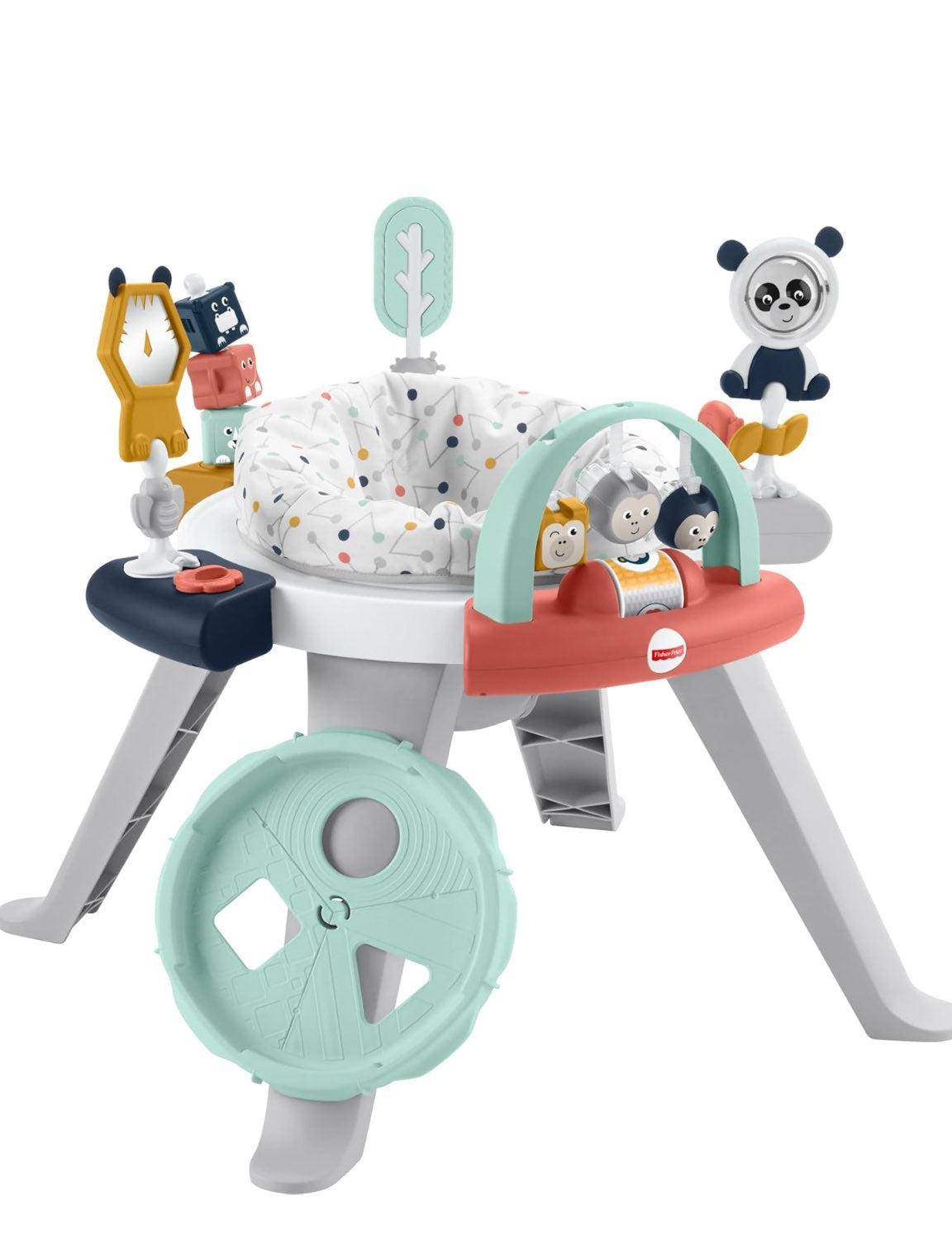 Fisher-Price Baby to Toddler Toy 3-in-1 Spin & Sort Activity Center and Play Table