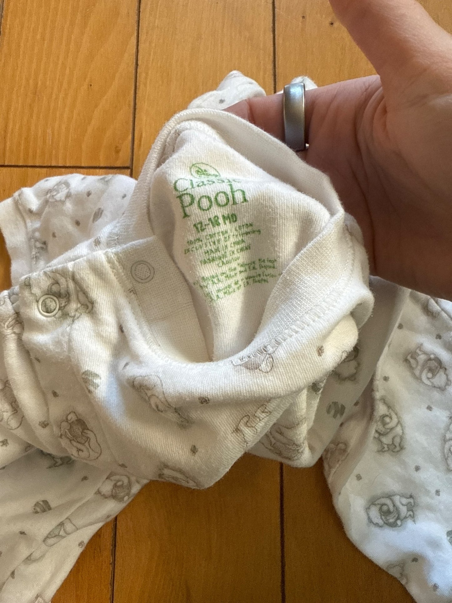 Winnie the Pooh Snap Closure Sleeper , Kids 18 Month (12-18M)