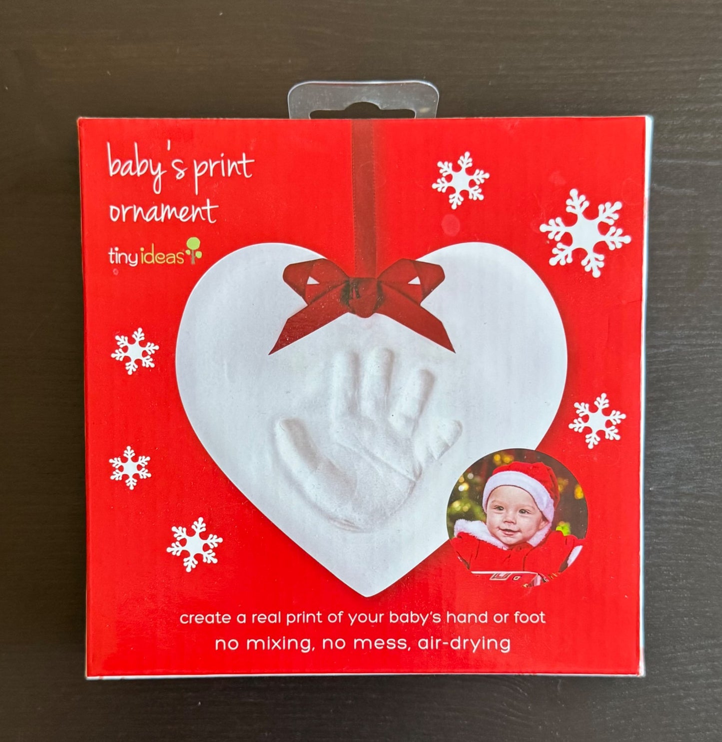 Baby handprint DIY Christmas ornament kit