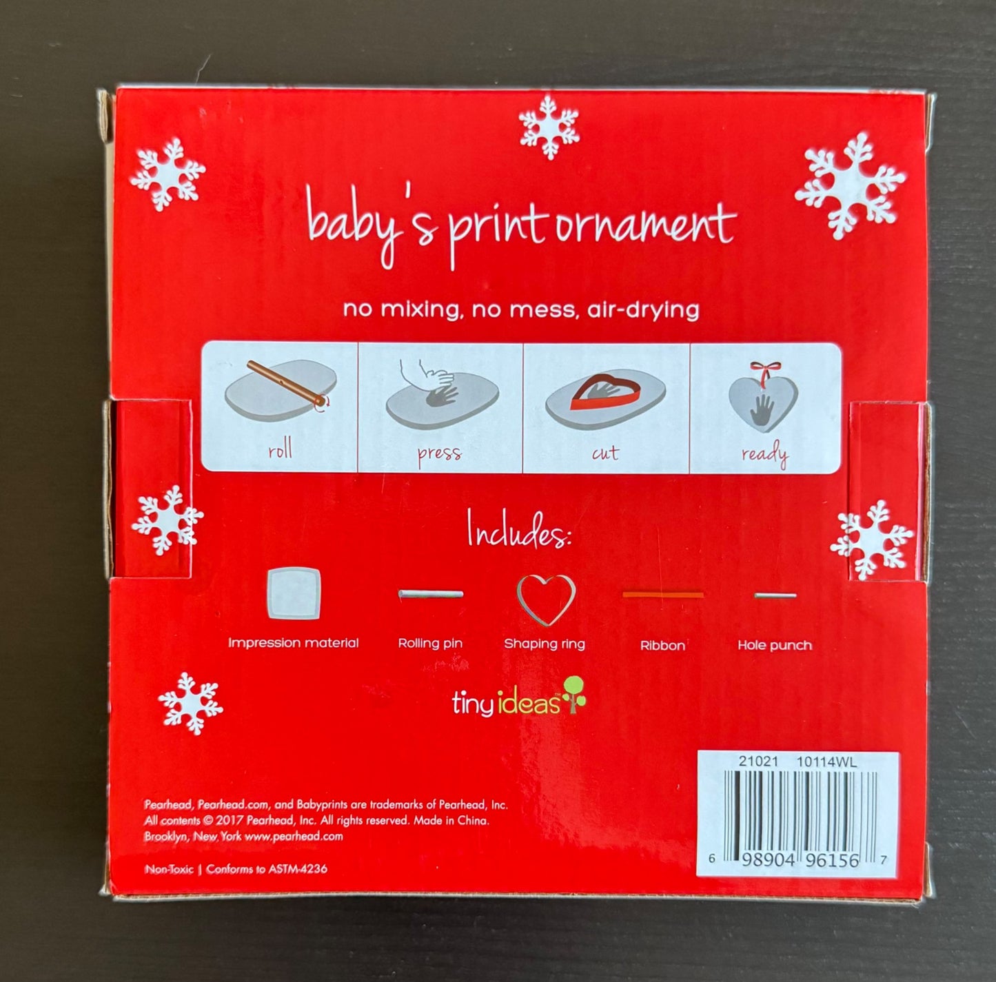 Baby handprint DIY Christmas ornament kit