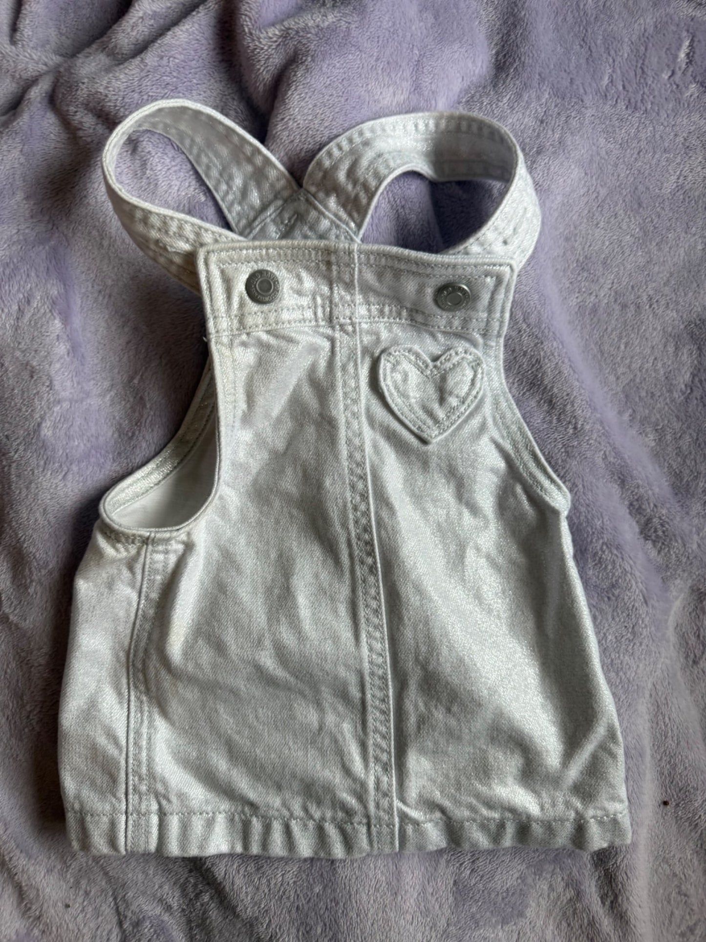 Silver skirt overalls, Kids 6 Month (3-6M)