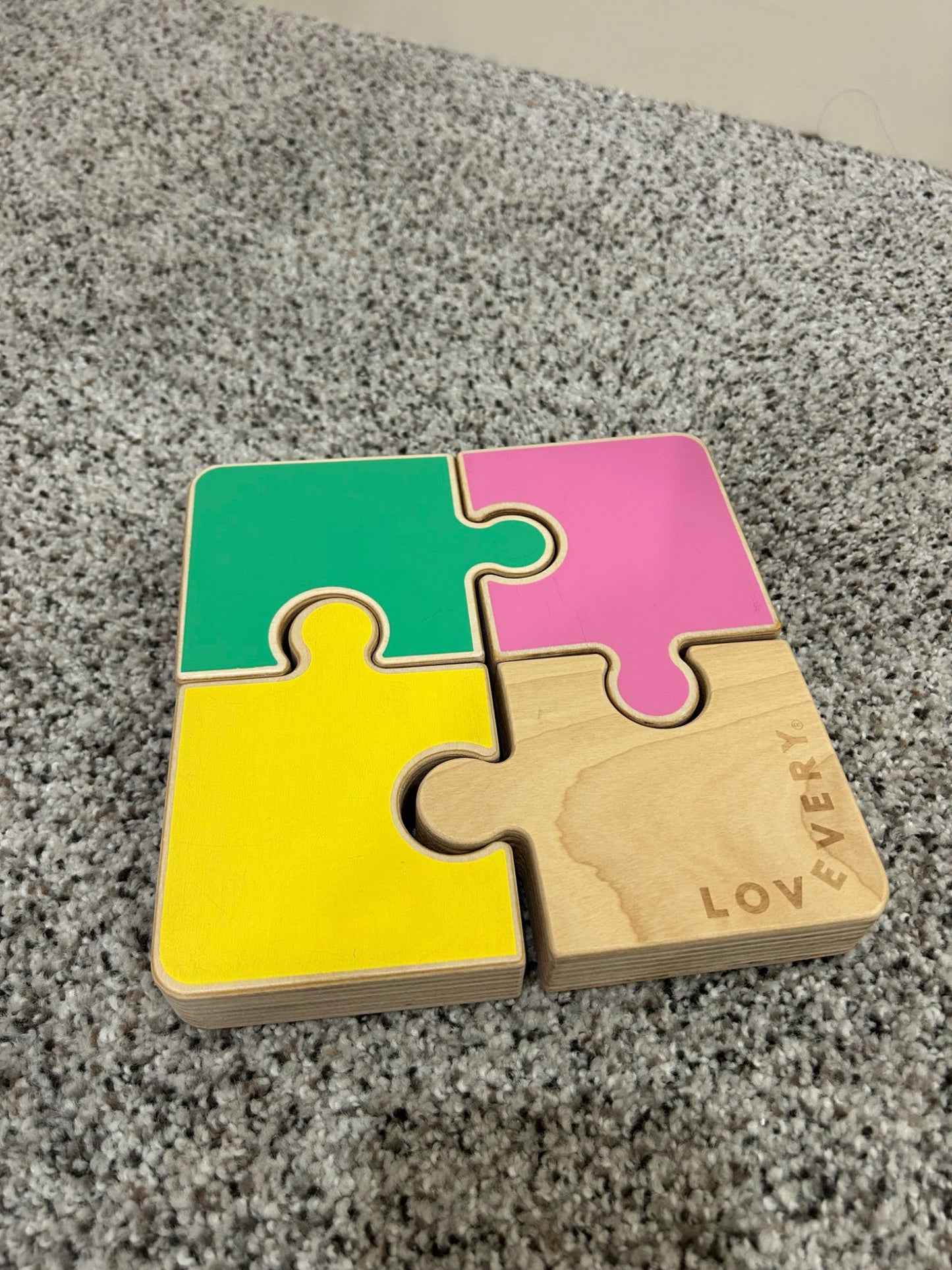 Lovevery reversible wooden puzzle