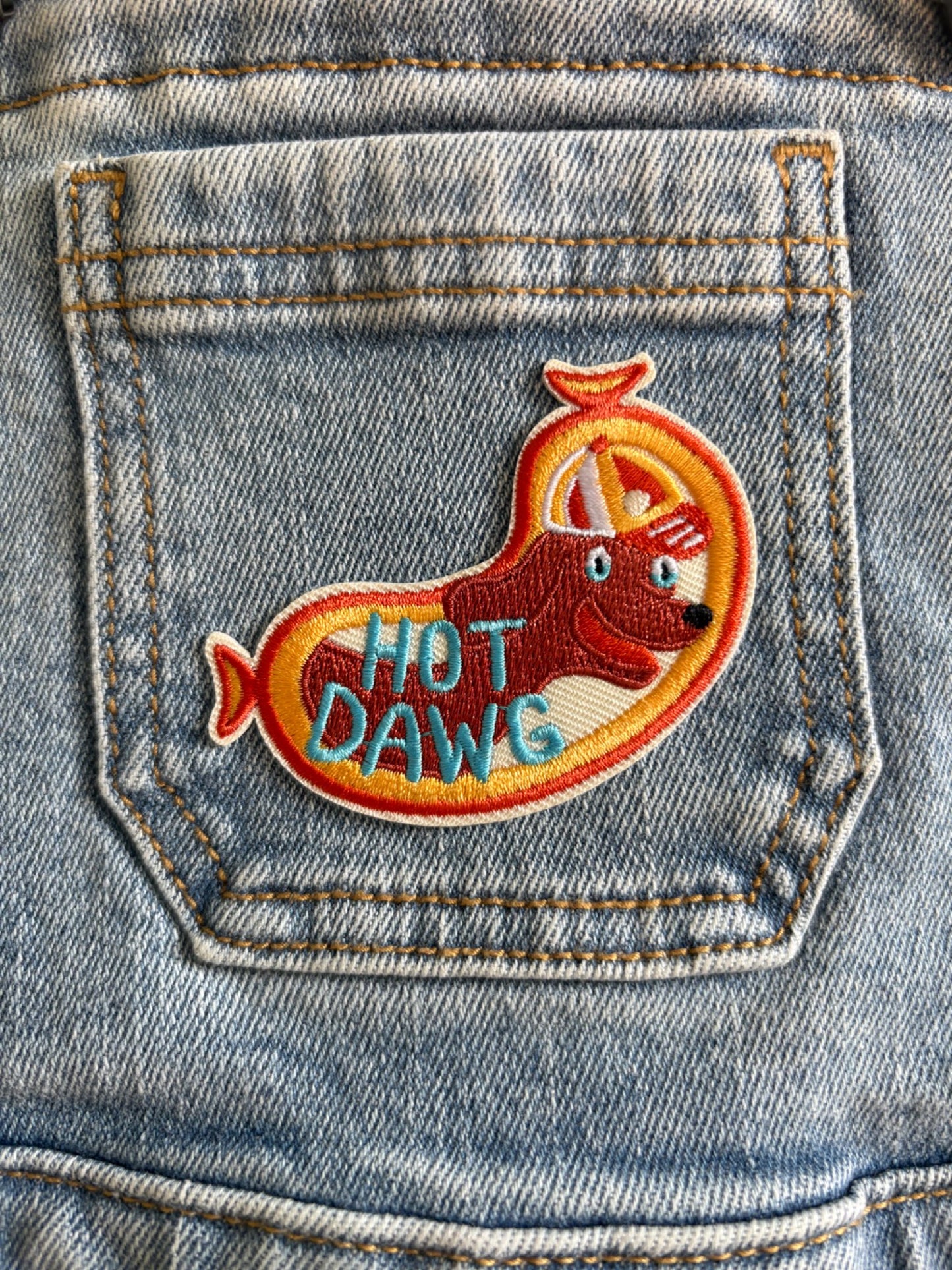 "Hot Dawg" Unisex 2T Denim Overalls *BNWT* , Kids 2T