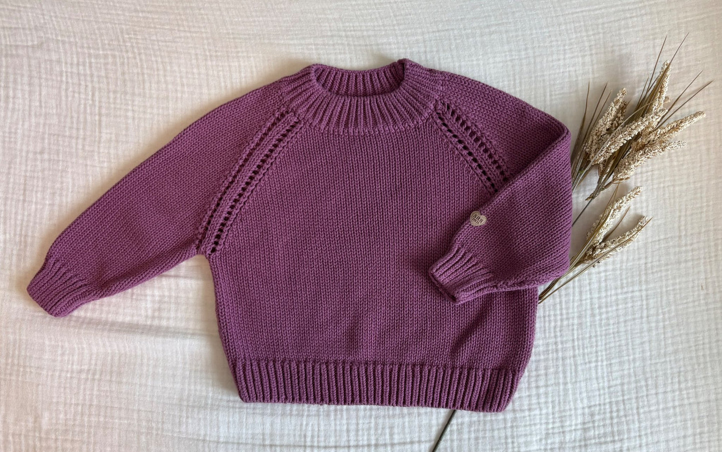 Souris Mini (French Canadian Brand) Size 3-4T Toddler Girls Purple Sweater (Purchase Price: $56), Kids 3T