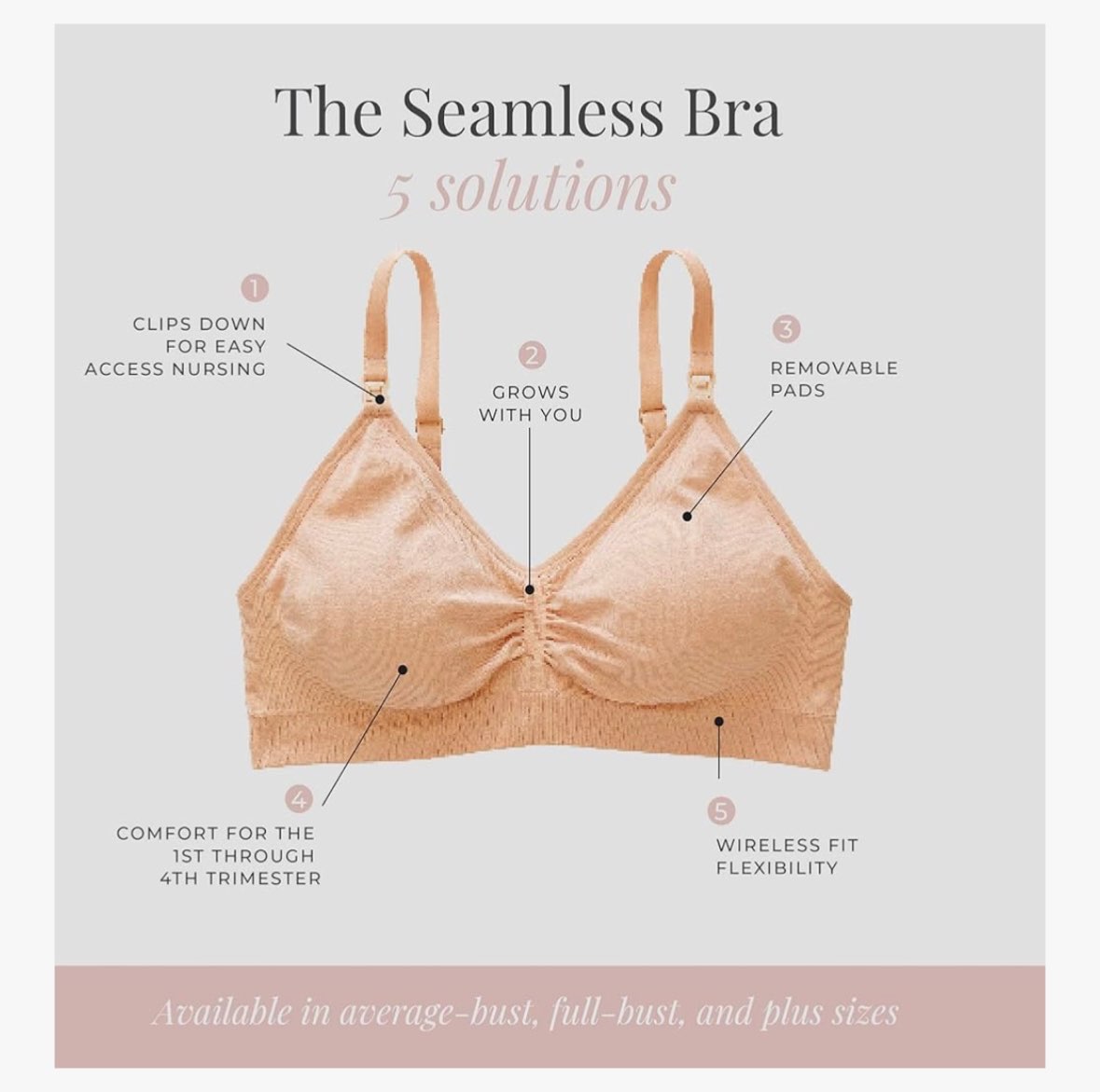 Motherhood Maternity Size M Nursing Bra (Purchase Price: $35) , Maternity M (8-10)